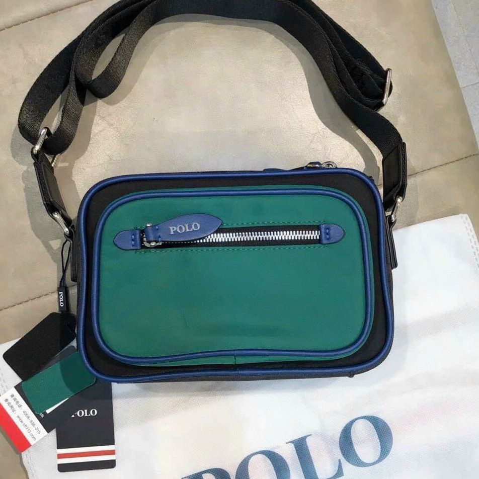 Túi xách nam nữ đeo chéo polo camerra auth tuồn 20 cm trambag