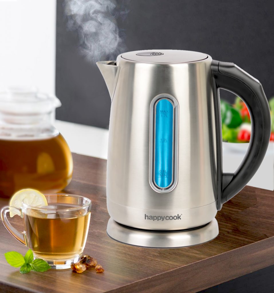 Ấm siêu tốc happy cook hek-170d 1.7l - bảo hành chính hãng