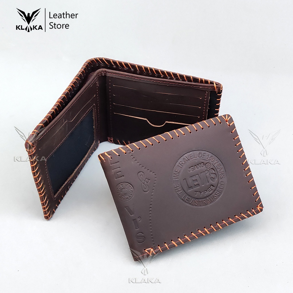 Ví da bò nam, ví da bò sáp safiano độ bền cao ví da bò thủ công handmade.