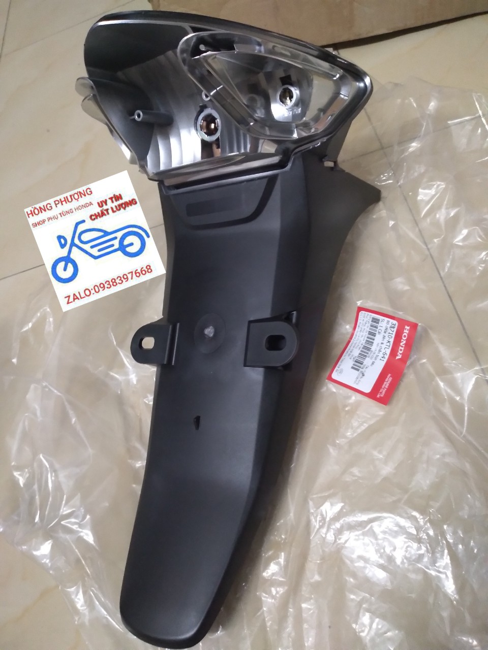 [HCM]ĐUÔI BIỂN SỐ (DÈ) SAU CHO XE WAVE ASRS ZIN CHÍNH HÃNG - HONDA