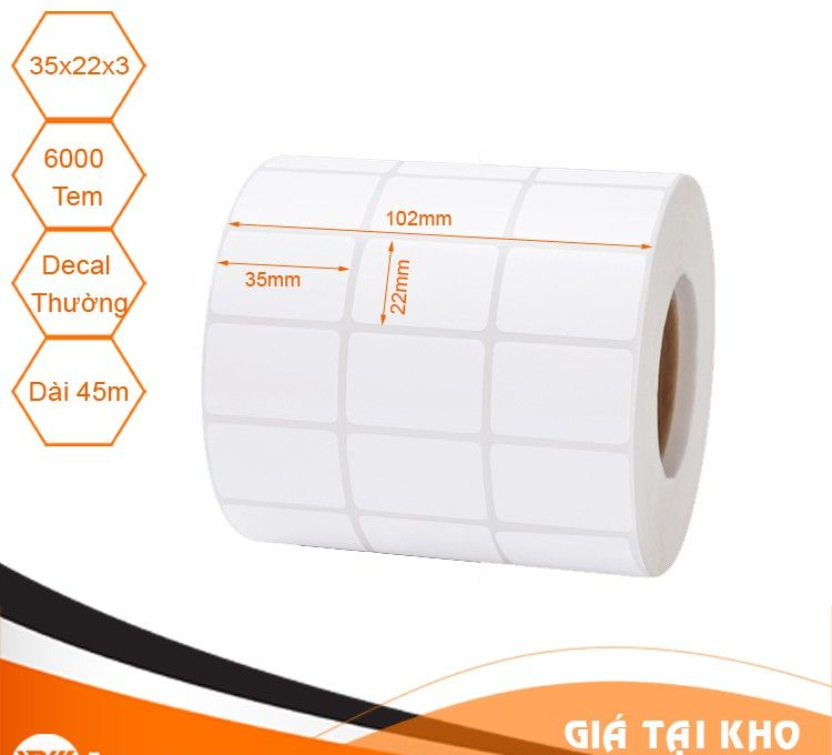 Decal in mã vạch 3 tem 35x22