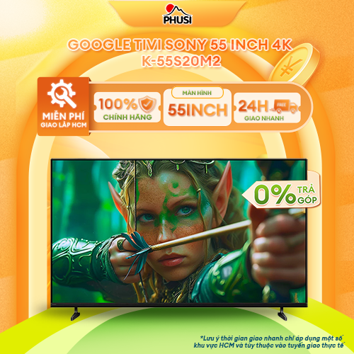  Google Tivi Sony 4K 55 inch K-K-55S20M2- Mẫu Mới 2025 