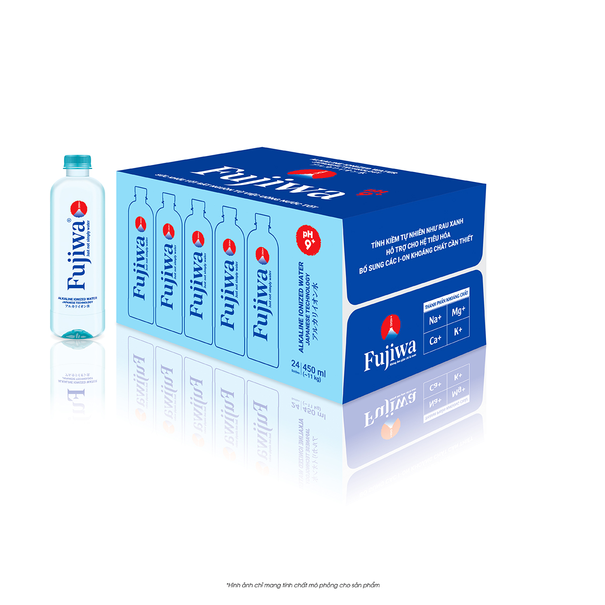 Nước uống ion kiềm Fujiwa Thùng 24 chai x 450ml - Shop TiNii