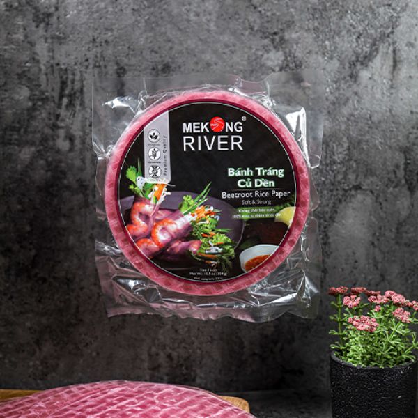 Bánh tráng mekong river củ dền - 16cm