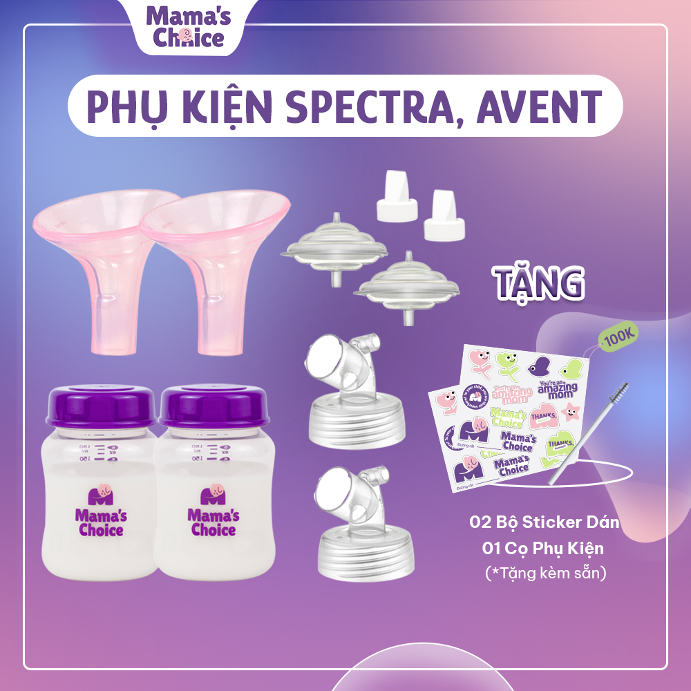 Bộ phụ kiện hút sữa phễu silicone dùng cho máy spectra avent fazt rozabi, kiểm định an toàn quốc tế, hút sữa êm ái và hiệu quả