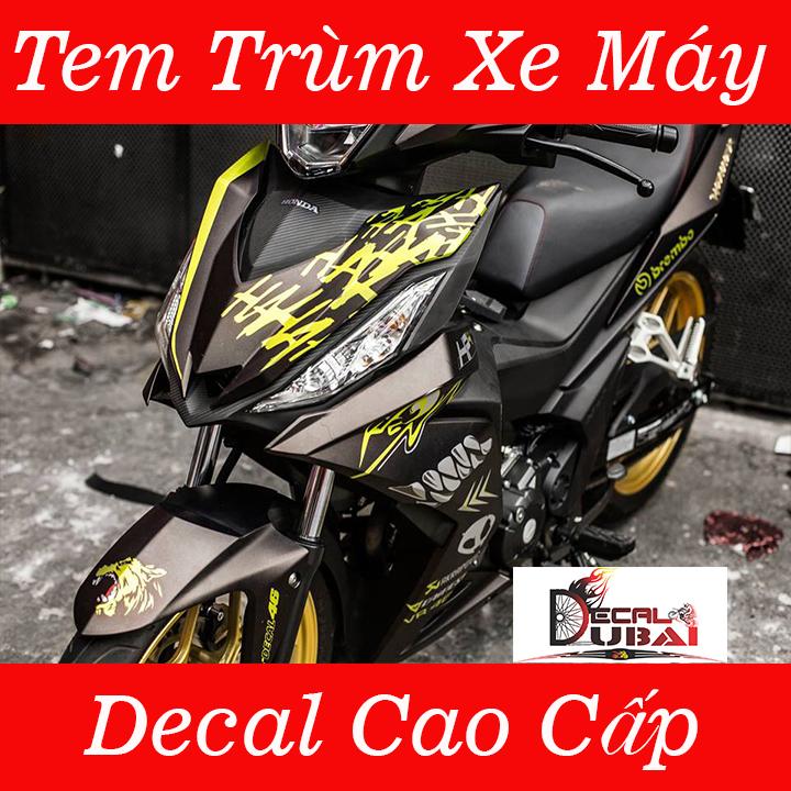 Tem trùm Dán Xe winner Đen Vàng Mẫu Mới