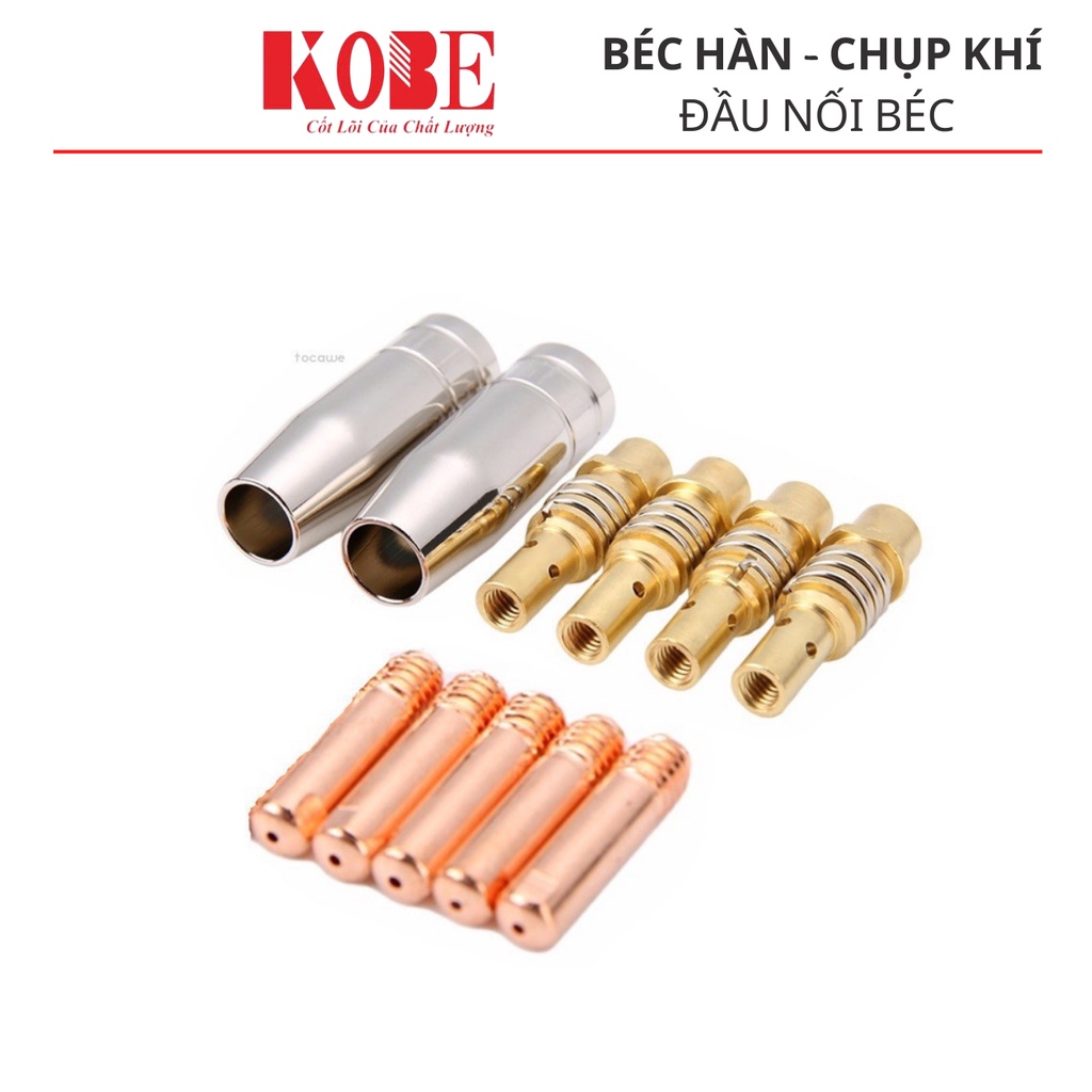 Bộ béc hàn chụp khí KOBE dùng cho máy hàn mig mini sử dụng súng hàn Ak14