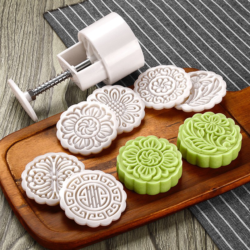 Khuôn làm bánh trung thu 6 mặt 150g-200g