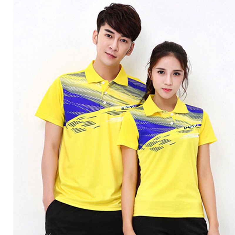 Áo Cầu Lông Lining Màu Vàng