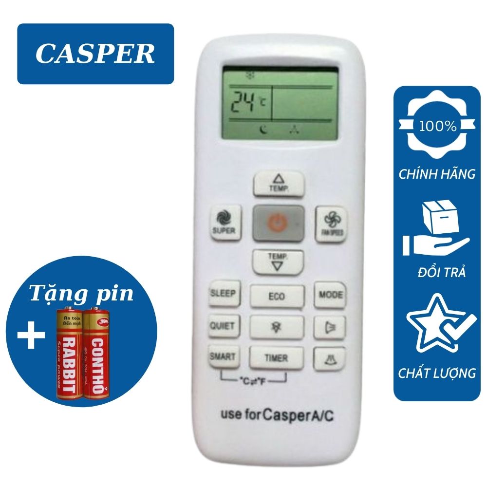 Điều khiển điều hoà, máy lạnh Casper LC-12TL32 1chiều