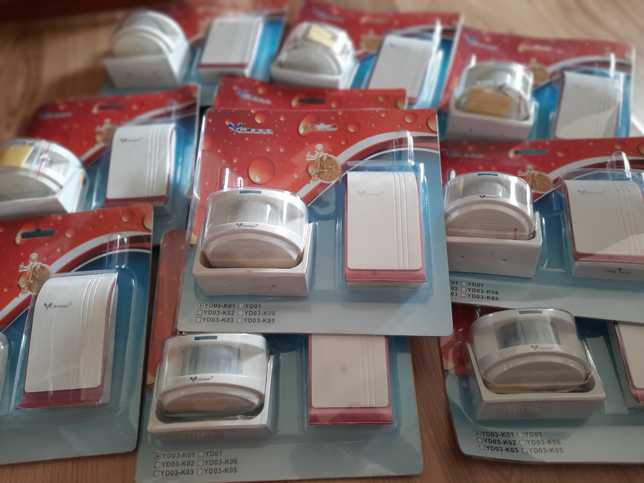 Combo 2 chuông báo khách kết hợp báo trộm cảm biến hồng ngoại YD03