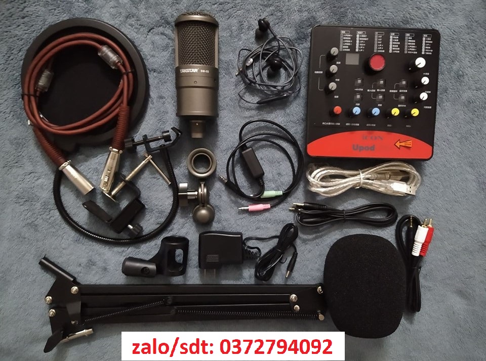 Combo taktar sm8b + icon upod pro chân, màng, dây ma2, tặng tai nghe nhét tai