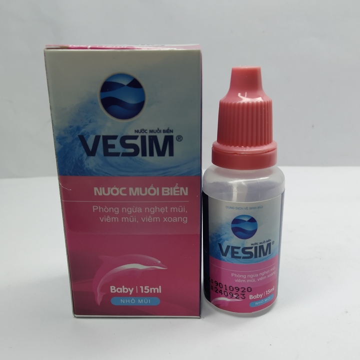 Dung dịch vệ sinh mũi vesim baby - lọ 15ml