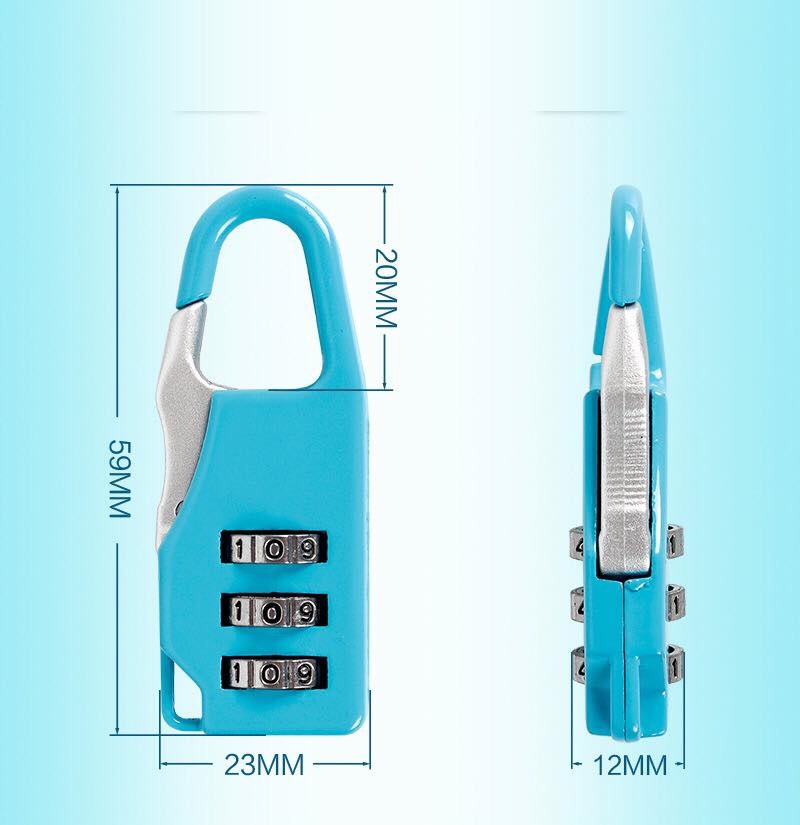 Ổ khóa số du lịch chống trộm mini (chọn màu) - Có BH