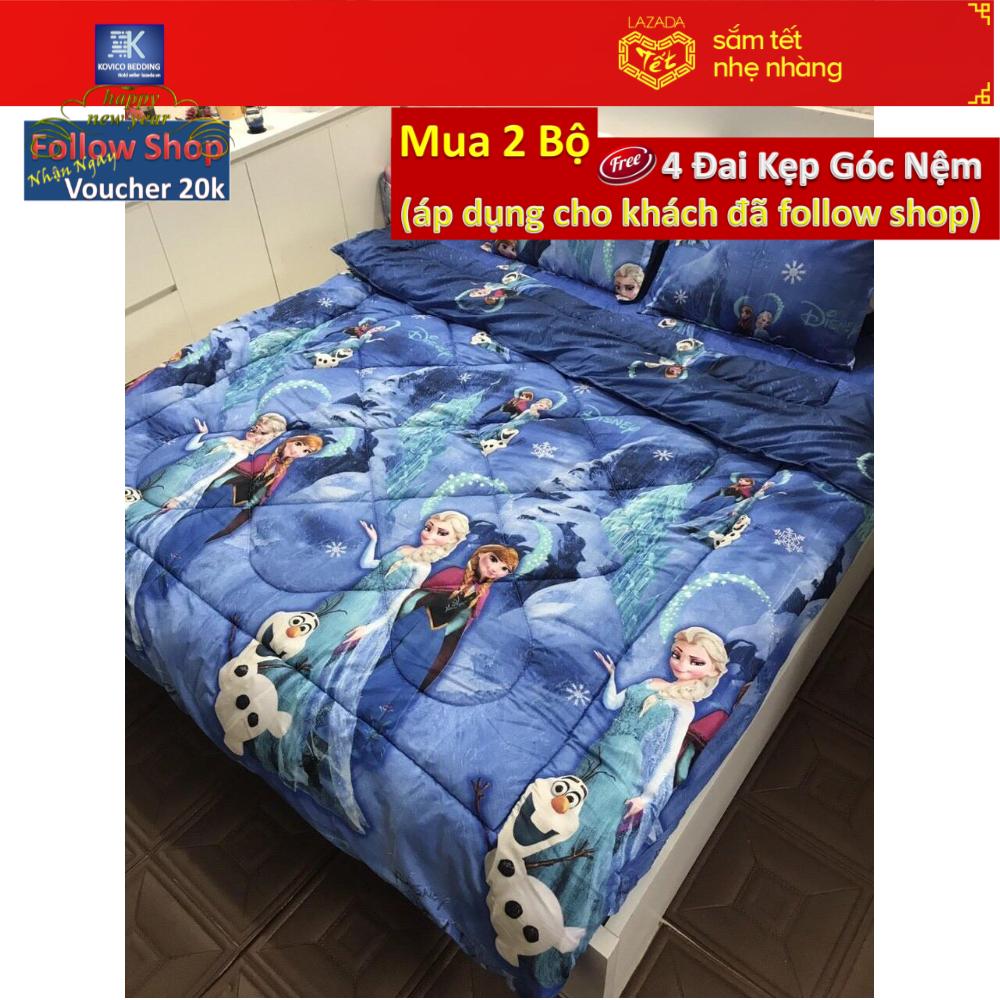 Chăn chần gòn poly mẫu công chúa elsa