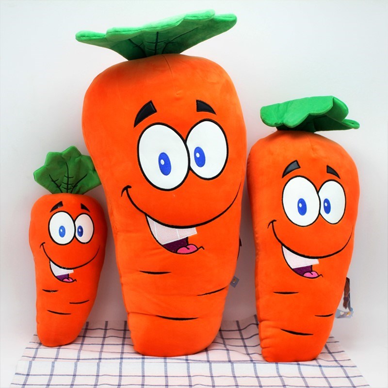 Gấu bông hình củ cà rốt - Gối ôm của cà rốt mềm mại, ngộ nghĩnh, vải nhung co dãn 4 chiều - Gấu bông Best Home