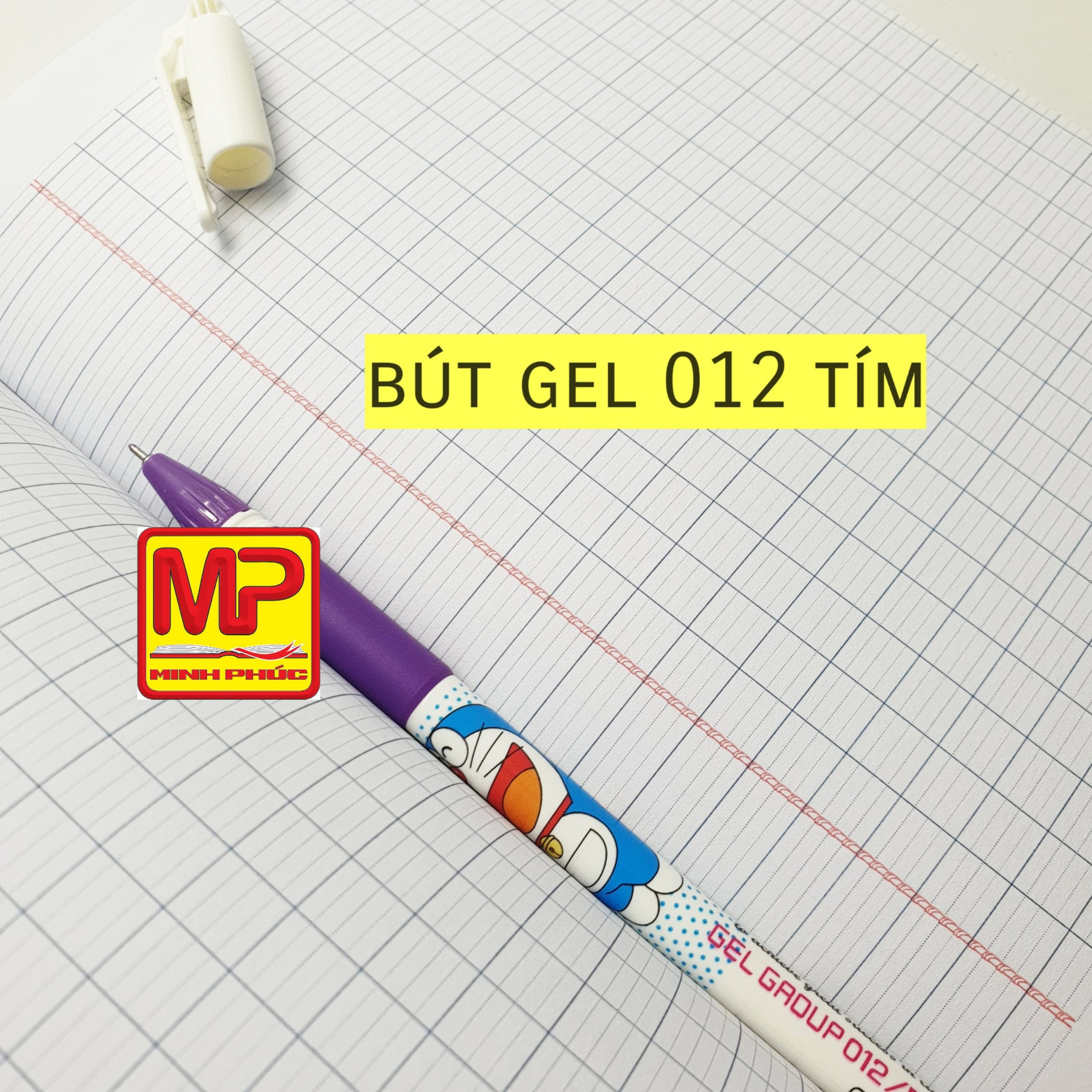 Bút gel thiên long 012/do - 10 cây bút gel tím dành cho học sinh tiểu học | vpp minh phúc
