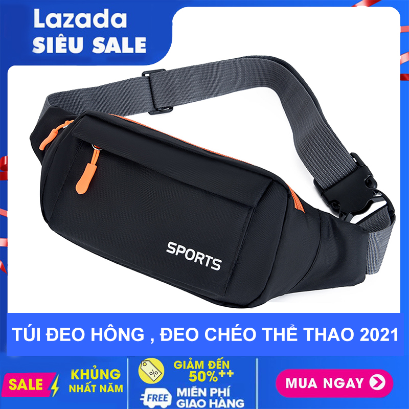 Túi đeo hông Túi đeo bụng Túi đeo chéo nam nữ Túi đeo bao tử chạy bộ tập gym Sport 2021