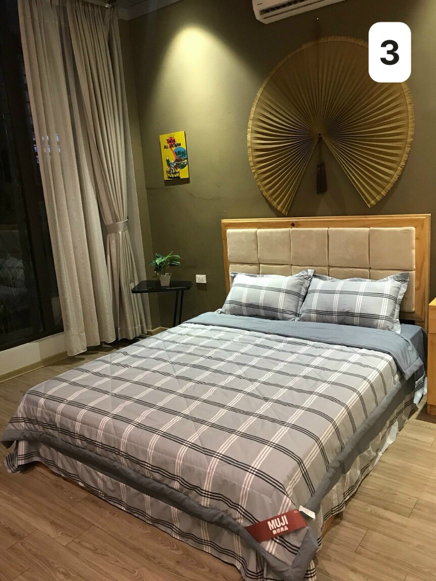 🌿Set chăn ga gối đũi kẻ chăn chần hè mới nhất 2021