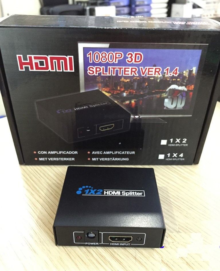Bộ chia hdmi splitter 1x2