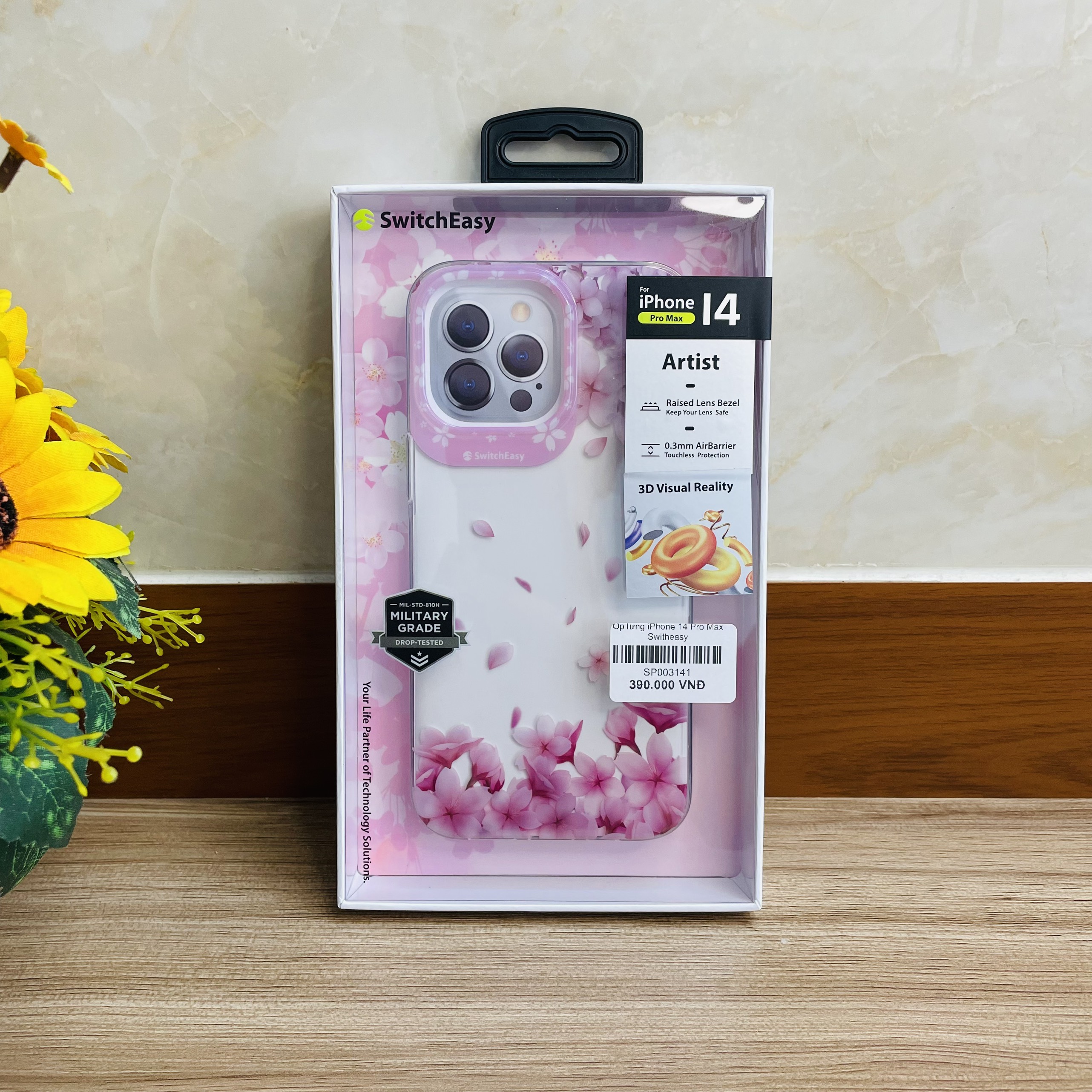 Ốp lưng Switcheasy Artist Sakura iPhone 14 Pro Max chính hãng