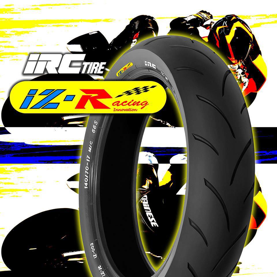 Vỏ lốp IRC IZ - 003  SIZE 70/90 - 80/90 - 110 - 130 - 140  - 17 INCHES ( DÒNG ĐUA RACING) không sử dụng ruột