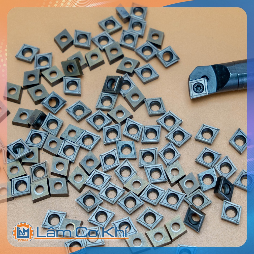 Chíp tiện C09 gia công chạy thép, Inox