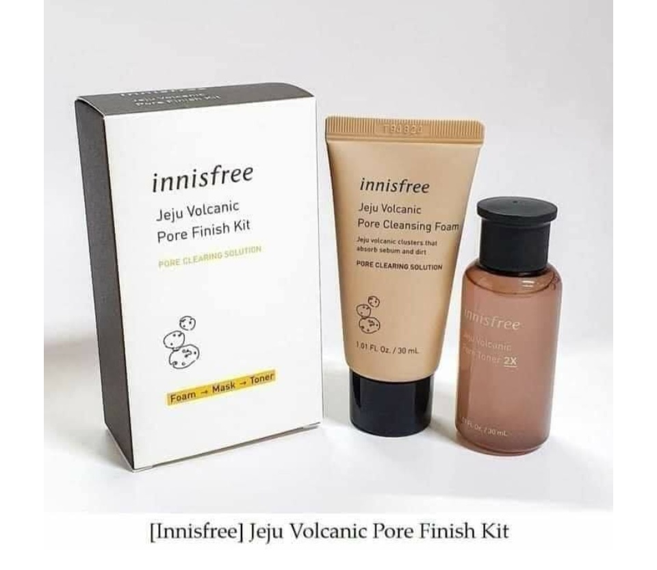 Bộ dưỡng mini Innisfree Jeju Volcanic Pore Finish Kit