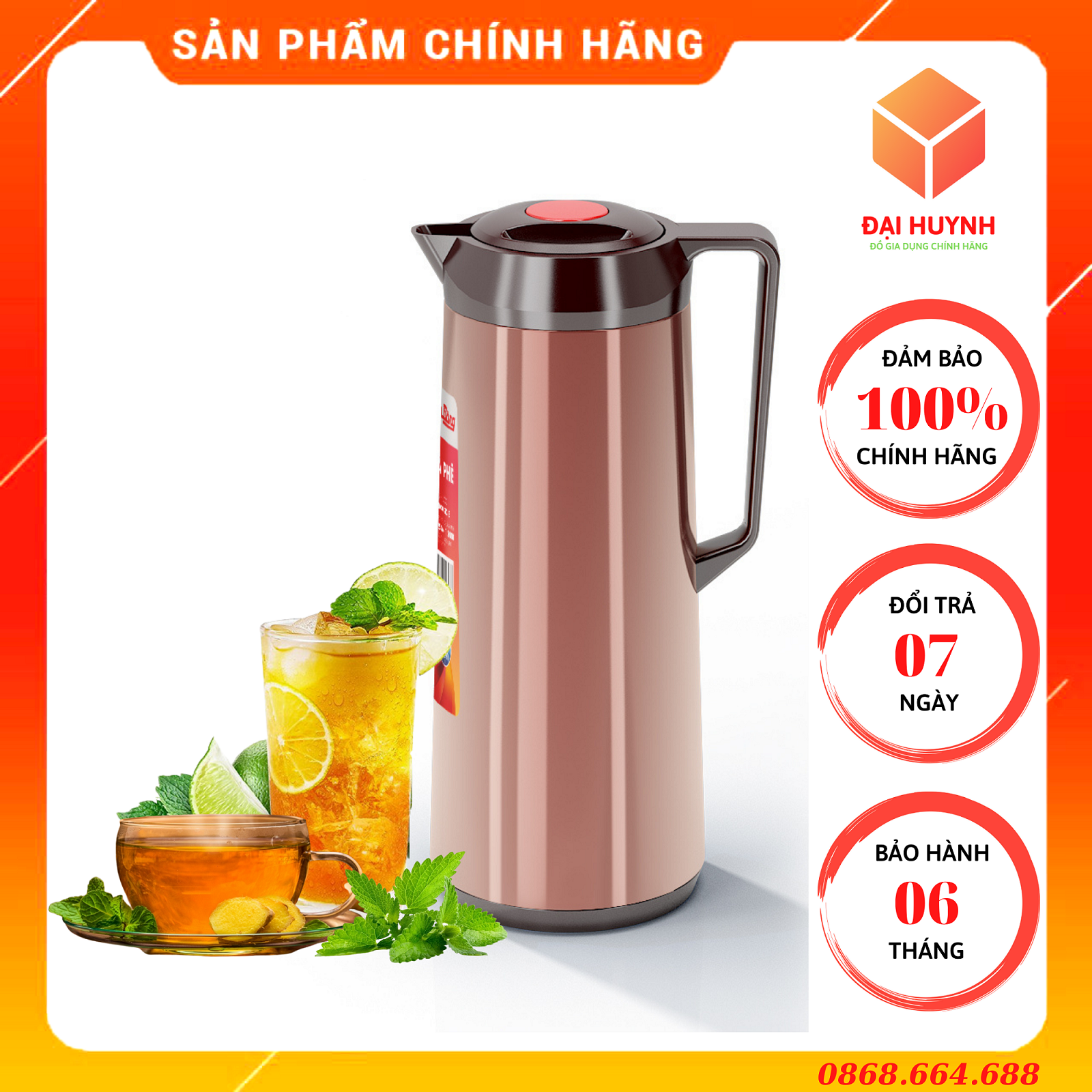 Bình đựng nước, bình trà, bình cafe cao cấp 1000ml rd 1040 st3.e rạng đông