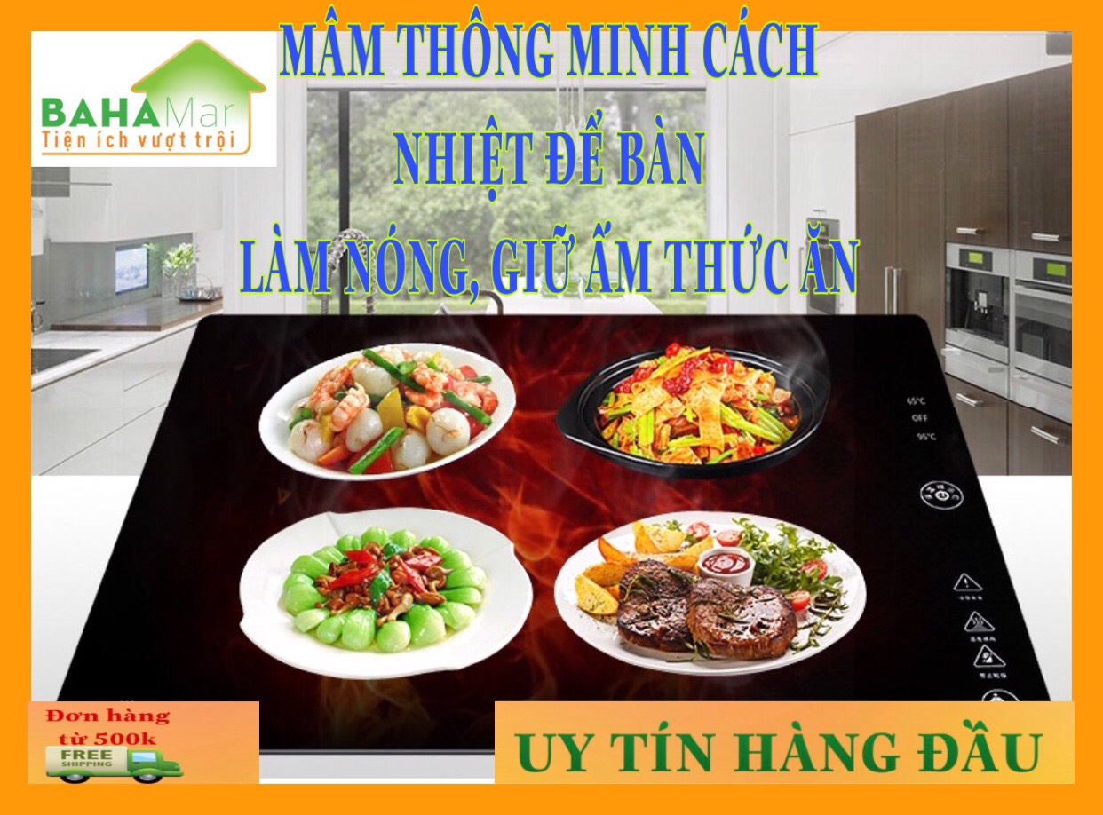 MÂM ĐIỆN THÔNG MINH CÁCH NHIỆT LÀM NÓNG, GIỮ ẤM THỨC ĂN "BAHAMAR" giữ ấm cho món ăn đến cuối cùng bữa ăn, đồ ăn đề phần người về sau luôn đảm bảo ấm và ngon hơn, tốt cho súc khỏe