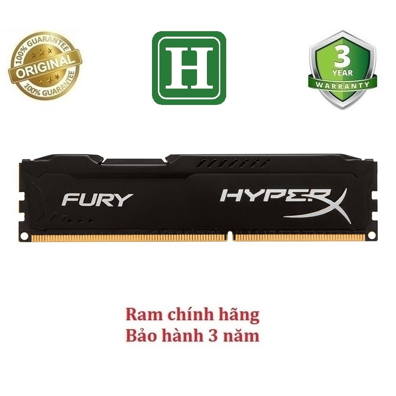 Ram tản nhiệt 8gb ddr3 bus 1778 ram bộ hiệu fury hyper hàng tháo máy chính hãng bảo hành 6 tháng