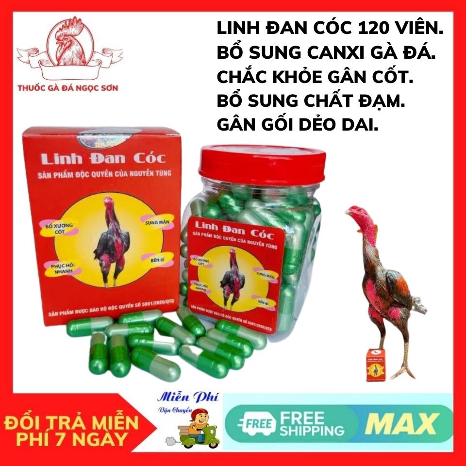 LINH ĐAN CÓC Gà chắc khỏe gân cốt, gân gối dẻo dai cho gà đá, gà đòn, gà tre Cự Mạnh Ham Chiến Đấu.LỌ 120 VIÊN