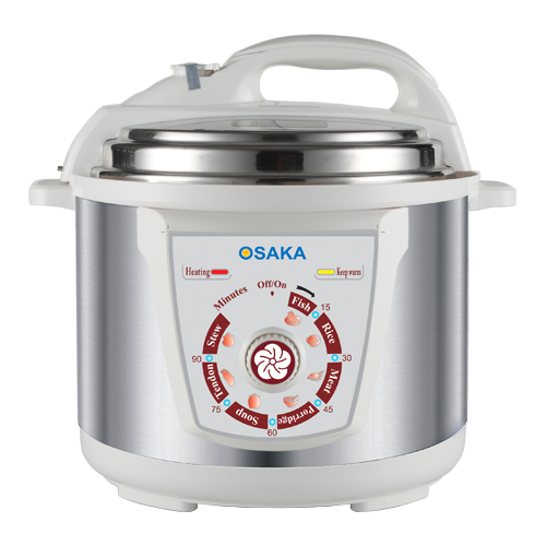 Nồi Áp Suất Cơ 6.0 Lít Osaka Nhật Bản IPM06SS, Nồi Hầm Thịt Không Cho Nước – Hàng Chính Hãng
