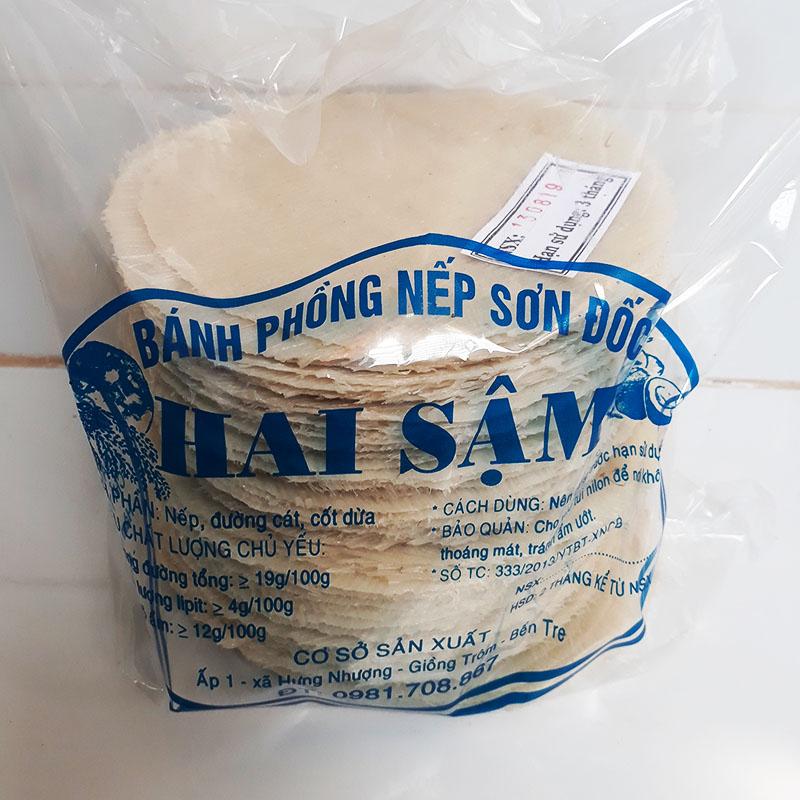 bánh phồng nếp sơn đốc 100 bánh loại nhỏ