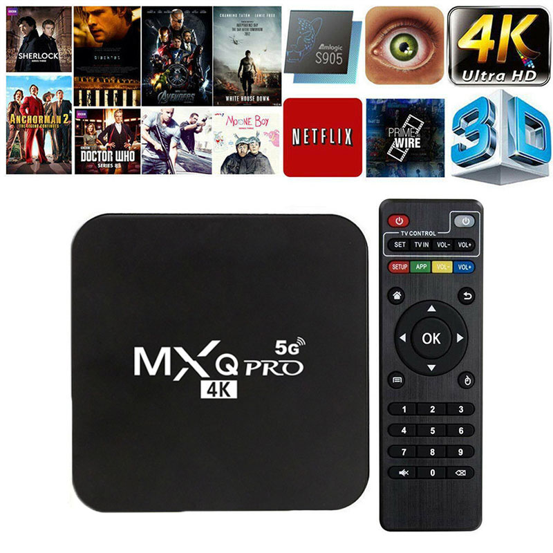 Android TV Box mxq pro 8GB 16GB 4K 5G Wifi Quad Core Smart TV Box SDIHKA1
