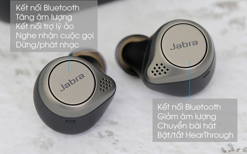 Tai Nghe bluetooth Tai nghe nhét tai tai nghe thể thao JABRA ELITE 75T Tai nghe không dây Cực Chất, kiểu dáng hiện đại gọn nhẹ, bám chắc tai thiết kế nút vật lý chắc chắn - Bảo hành 12 tháng Tại AZA Thế giới công nghệ