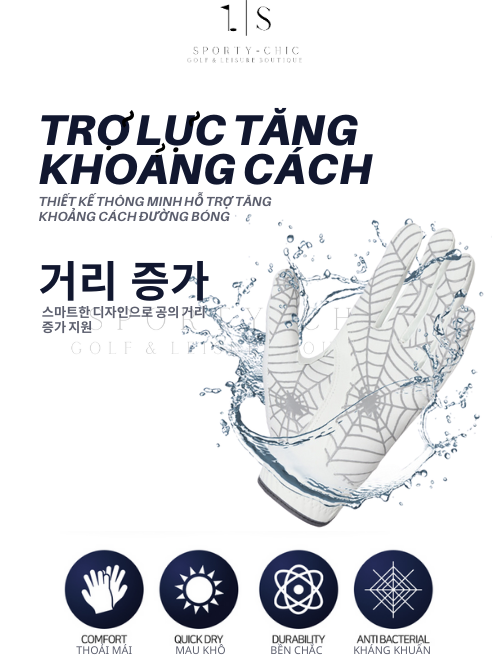 Spiderweb Golf Gloves Improve Distance from Korea