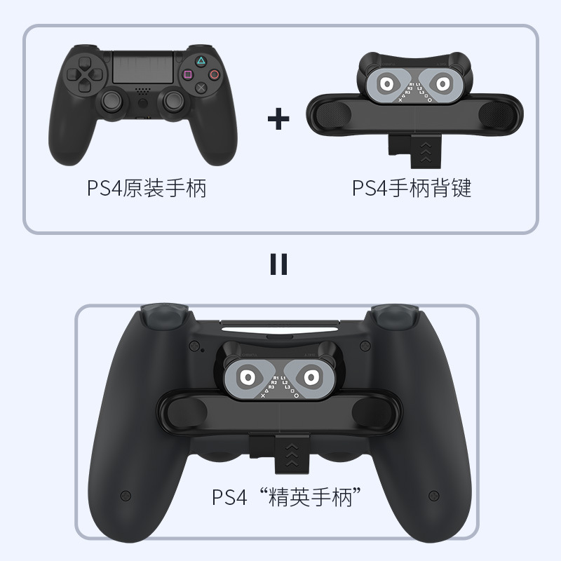 XIR Thế Hệ Thứ Hai Mới PS4 Tay Cầm Phím Lưng Đa Chức Năng   Ánh Xạ Turbo Tóc Nối Tiếp  ps4 Bộ Mở Rộng Phím Sau Tay Cầm RR20