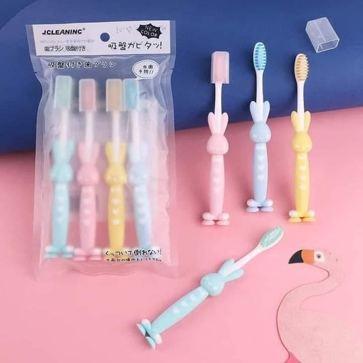 Set 4 bàn chải đánh răng hình thú cho bé