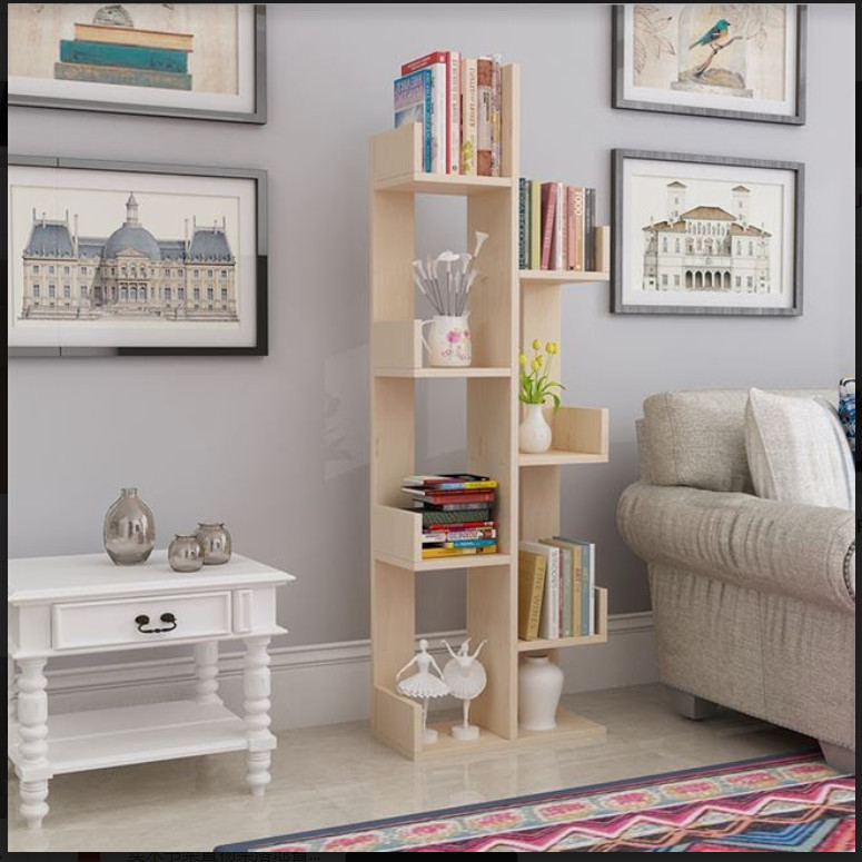 Kệ sách gỗ, kệ sách gỗ xương rồng - Kệ sách - Kích thước 140 x 48 x 20 cm- Chất liệu gỗ chắc chắn, dễ dàng lắp đặt