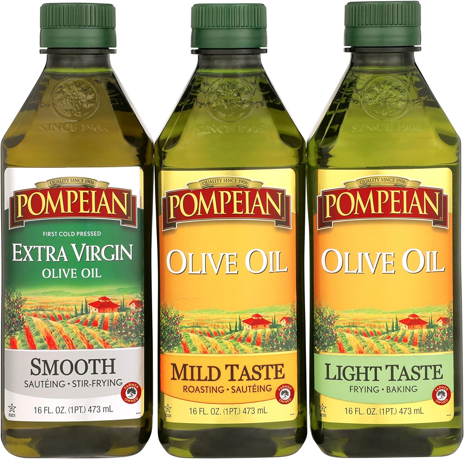 Dầu ô liu Olive Oil Pompeian, Smooth Extra Virgin Olive Oil
