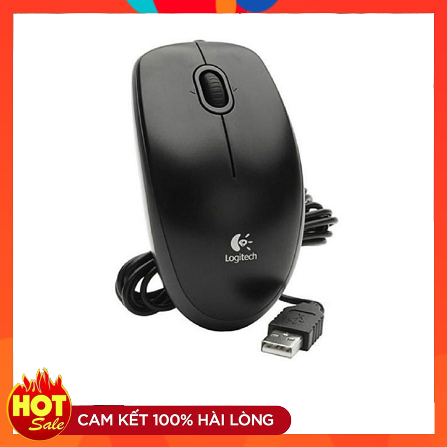 Chuột có dây logitech b100 - tem hãng digiword