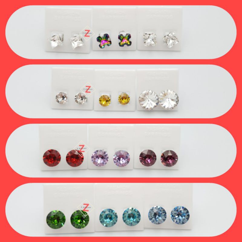 Bông Tai Pha Lê Swarovski Siêu Sáng Đẹp