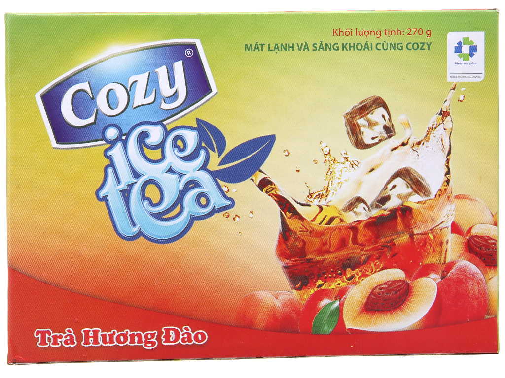 Trà đào hòa tan cozy ice tea hộp 270g