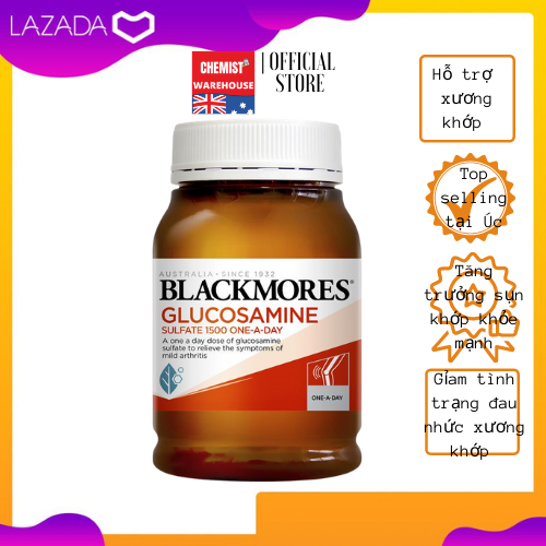 [HCM][Hàng Chuẩn ÚC] Blackmores Glucosamine 1500mg - Viên uống hỗ trợ xương khớp 180 viên