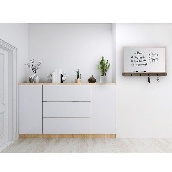 [HCM]Bảng ghi chú gia đình (Memo board) - Bảng Tân Hà - kích thước 40x60cm - Tặng kèm nhiều phụ kiện