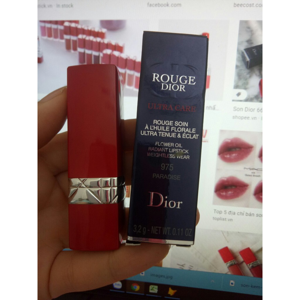 Dior rouge ultra care 975 paradise - son môi pearly 3g sản phẩm có nguồn gốc xuất xứ rõ ràng dễ dàng sử dụng đảm bảo chất lượng