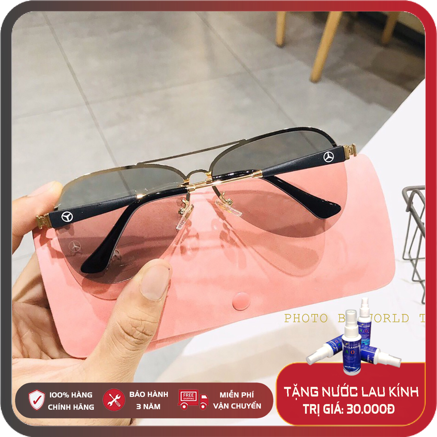 Kính Mát Đổi Màu Benz10 Kính Mát Nam, Kính Thời Trang Cao Cấp, Full Hộp, Thẻ Bảo Hành 1 Năm, Khăn Lau Kính, Mắt Kính Polazied, Chống Chói, Chống Lóa