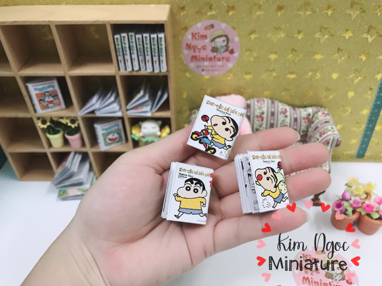 Bộ 3 mô hình truyện mini trang trí nhà búp bê 1/6 1/12 ob11 - 3 quyển
