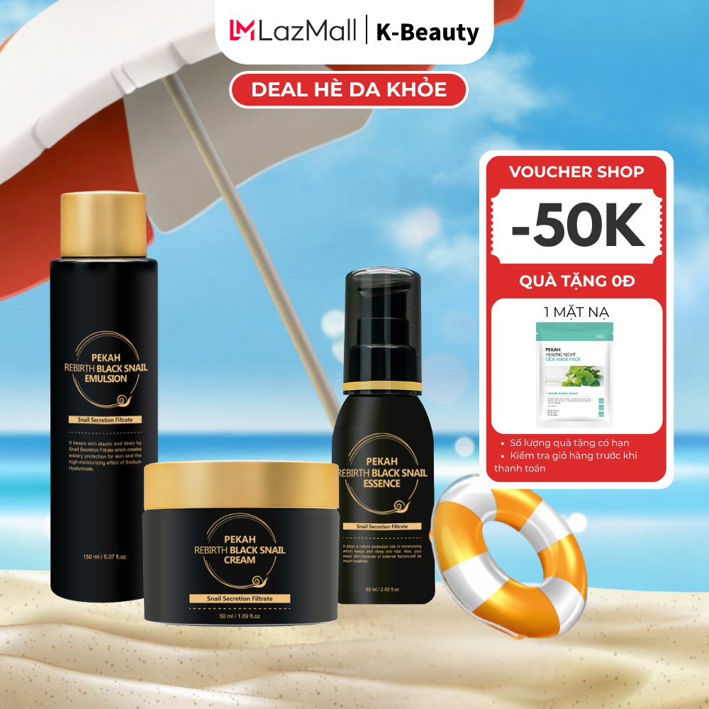 Combo Nước hoa hồng PEKAH cấp ẩm + Serum Dưỡng Ẩm PEKAH Chống Lão Hóa Giảm Nhăn + Kem Dưỡng PEKAH Chống Lão Hóa Mờ Thâm - Kbeauty Sản phẩm chính hãng